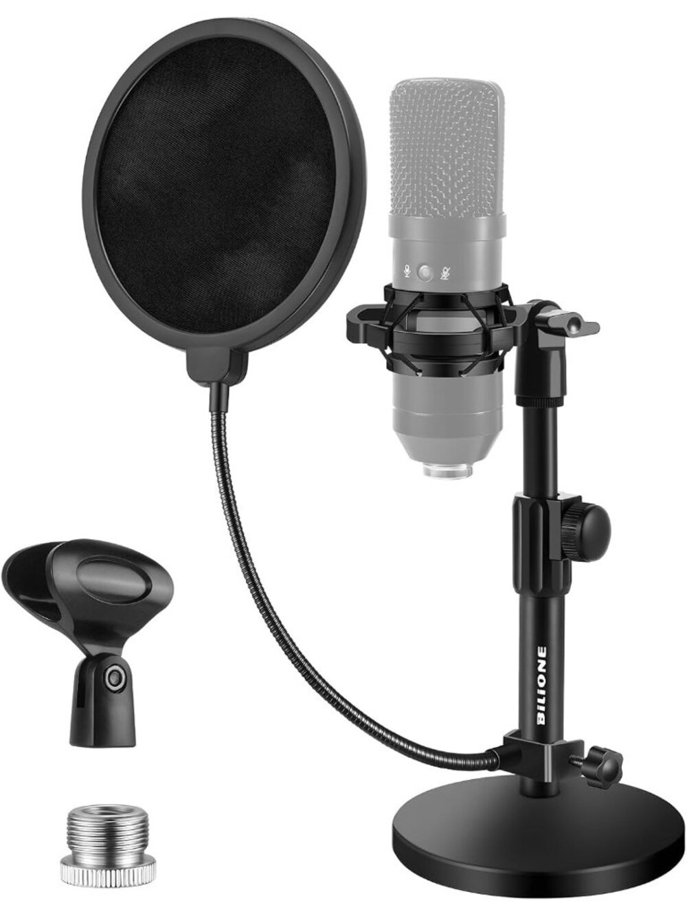 New Versatile Desktop Microphone Stand, Mic Stand Kit for Desk
